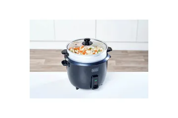 Riskokare Black+Decker 1.8L Svart - Svart - Servering & matlagning - Köksmaskin - Värma & koka - Riskokare