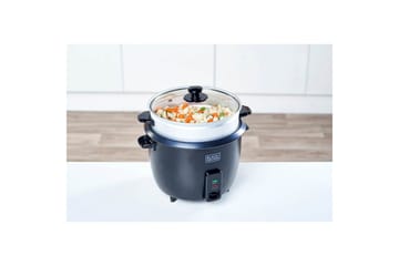 Riskokare Black+Decker 1.8L Svart - Servering & matlagning - Köksmaskin - Värma & koka - Riskokare