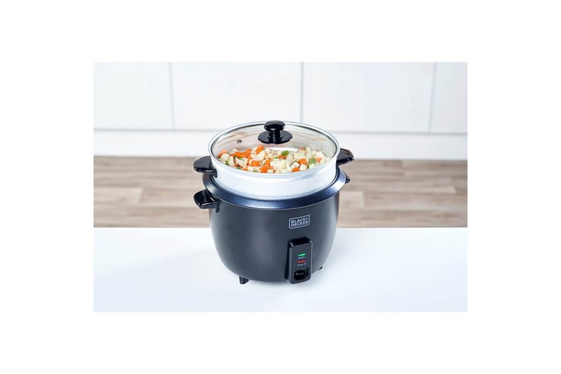 Riskokare Black+Decker 1.8L Svart - Servering & matlagning - Köksmaskin - Värma & koka - Riskokare