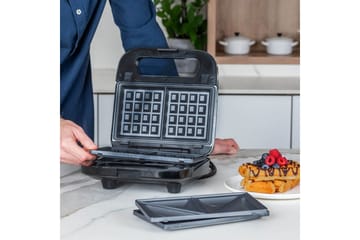 Smörgåsgrill Black+Decker Sandwich Waffle - Servering & matlagning - Köksmaskin - Värma & koka - Klämgrill & smörgåsgrill