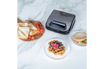 Smörgåsgrill Black+Decker Sandwich Waffle - Servering & matlagning - Köksmaskin - Värma & koka - Klämgrill & smörgåsgrill