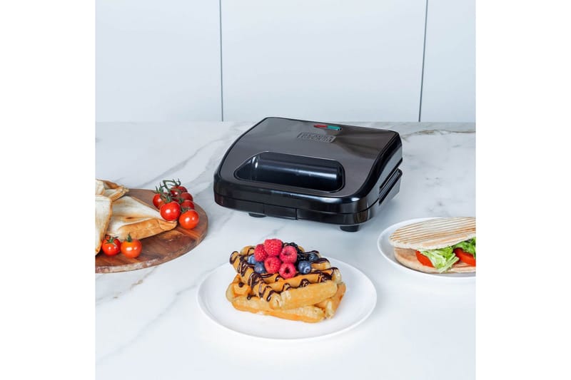 Smörgåsgrill Black+Decker Sandwich Waffle - Servering & matlagning - Köksmaskin - Värma & koka - Klämgrill & smörgåsgrill