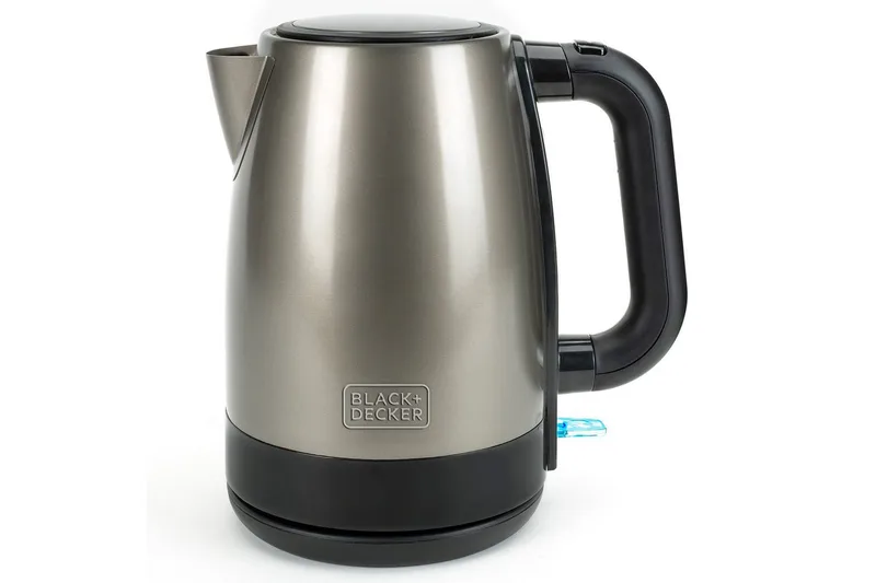 Vattenkokare Black+Decker 2200W 1.7L Borstat Rostfritt Stål, Silver