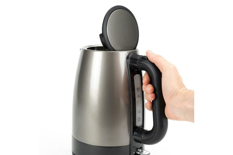 Vattenkokare Black+Decker 2200W 1.7L Borstat Rostfritt Stål - Silver - Servering & matlagning - Köksmaskin - Värma & koka - Vattenkokare