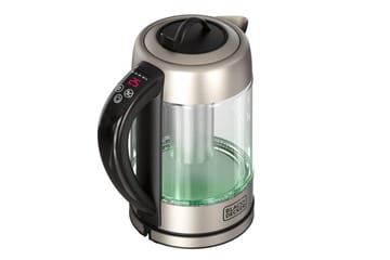 Vattenkokare Black+Decker i Glas med Te-filter 1.7L - Silver - Servering & matlagning - Köksmaskin - Värma & koka - Vattenkokare