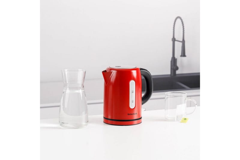 Vattenkokare Taurus 2200W 1L - Red - Servering & matlagning - Köksmaskin - Värma & koka - Vattenkokare