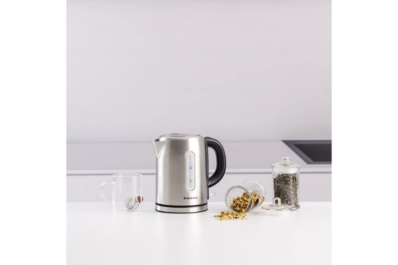 Vattenkokare Taurus 2200W 1L Rostfritt Stål - Rostfritt Stål - Servering & matlagning - Köksmaskin - Värma & koka - Vattenkokare