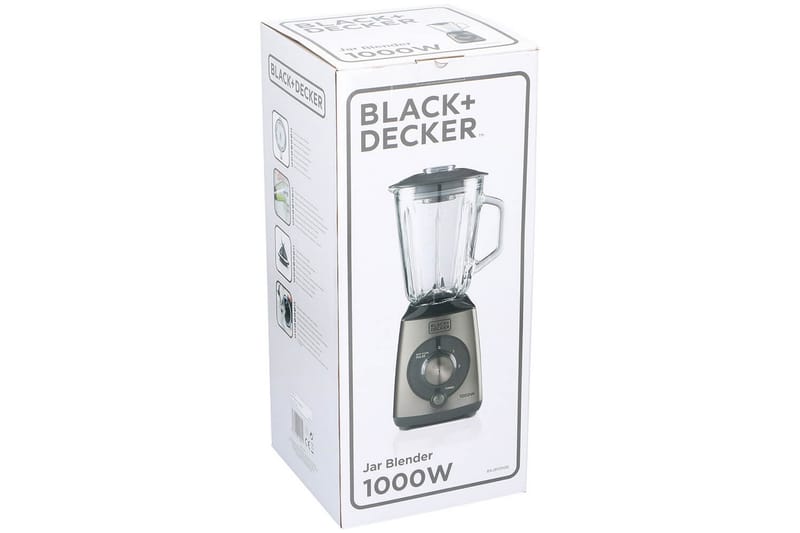 BLACK+DECKER Blender 1,5L 1000W - Grå - Köksredskap & kökstillbehör - Övriga köksredskap