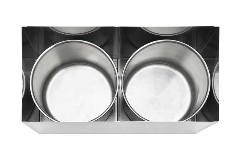 Dressingbehållare rostfritt stål 2x3,5 L - Silver - Sm�å köksförvaring