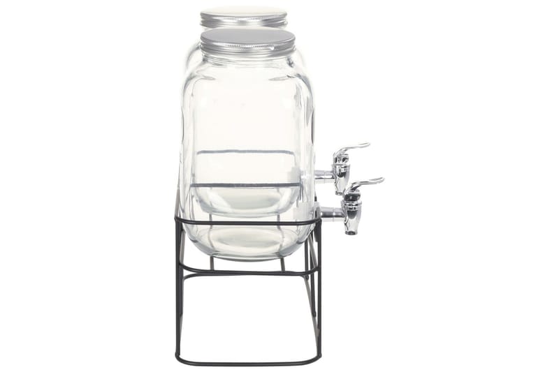 Glasbehållare 2 st med stativ 2 x 4 L - Transparent - Köksredskap & kökstillbehör - Övriga köksredskap