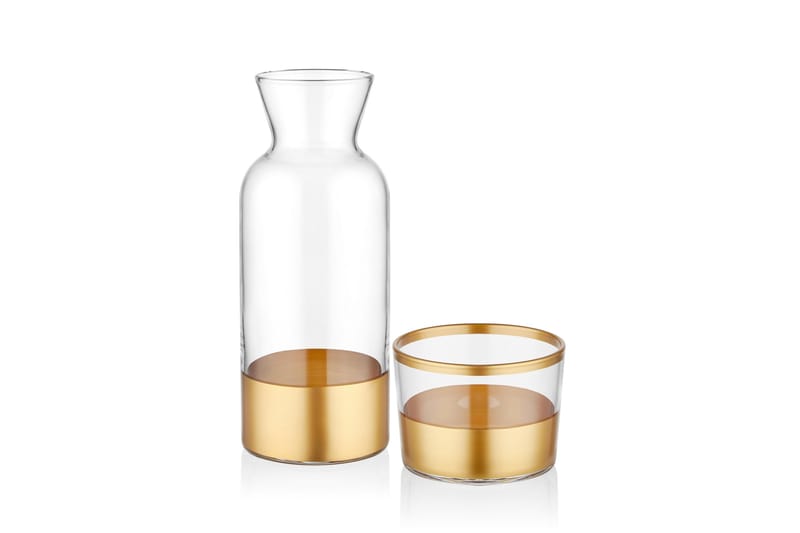 Vattenkaraff - Guld - Burkar & flaskor - Vattenkaraff - Tillbringare glas