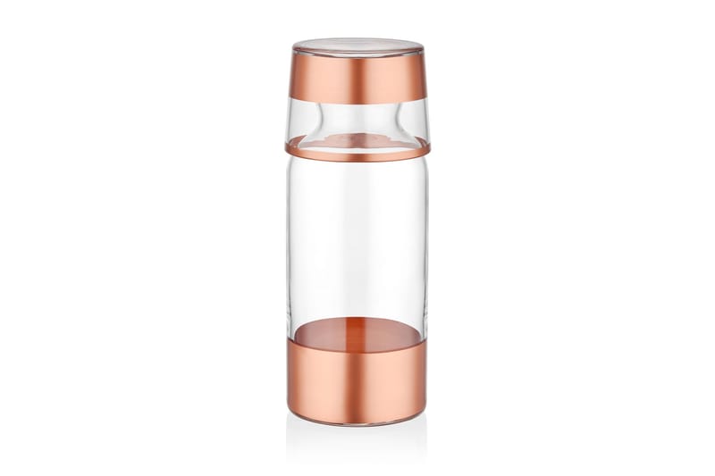 Vattenkaraff - Roséguld - Burkar & flaskor - Vattenkaraff - Tillbringare glas