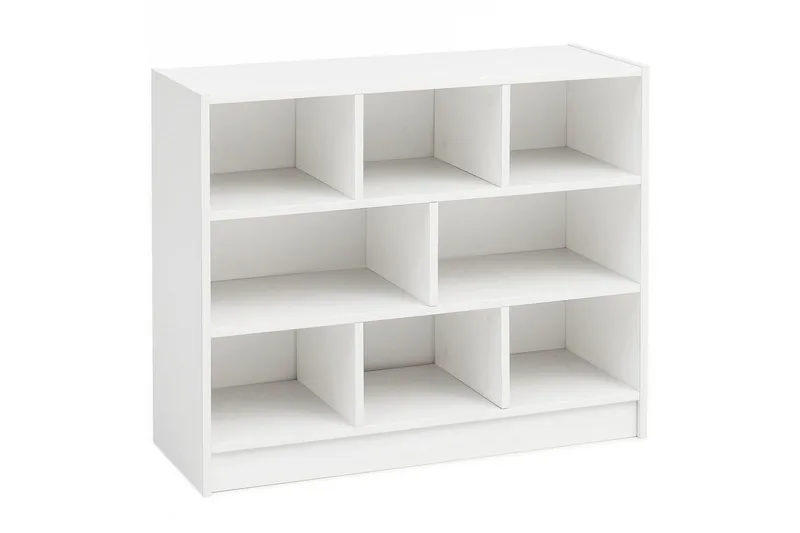 Bokhylla Wohnling Spånskiva med 8 Förvaringshyllor