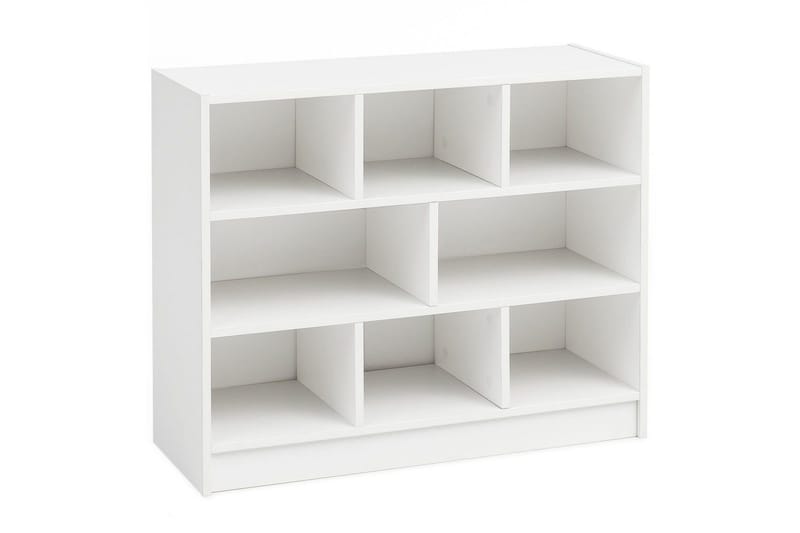 Bokhylla Wohnling Spånskiva med 8 Förvaringshyllor