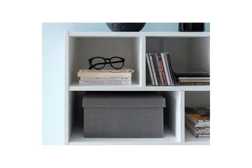 Bokhylla Wohnling Spånskiva med 8 Förvaringshyllor - Servering & matlagning - Karaff & tillbringare - Glasflaska