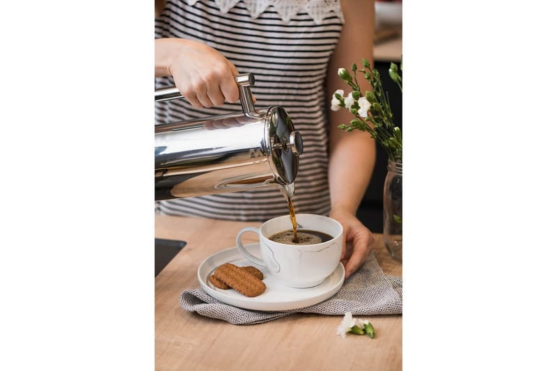 Kaffepress Maku Gastro 1L Stål - Vit - Servering & matlagning - Karaff & tillbringare - Kaffepress