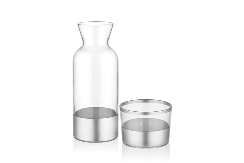 Vattenkaraff - Silver - Vattenkaraff - Tillbringare glas - Burkar & flaskor