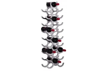Vinställ Wohnling Aluminiumgjutning Handpolerad Plats för 27 Flaskor Modern Loft - Förvaring - Hylla - Förvaringshylla - Vinställ & vinhylla