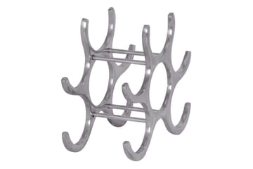 Vinställ Wohnling Aluminiumgjutning Handpolerad Plats för 6 Flaskor Modern Loft - Förvaring - Hylla - Förvaringshylla - Vinställ & vinhylla