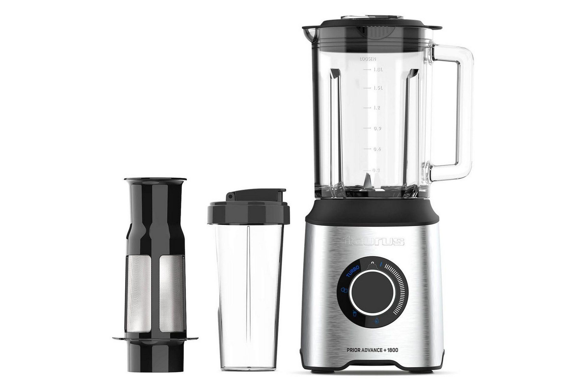 Mixer Taurus Prior Advance+ 1800W med Pulpfilter - Silver