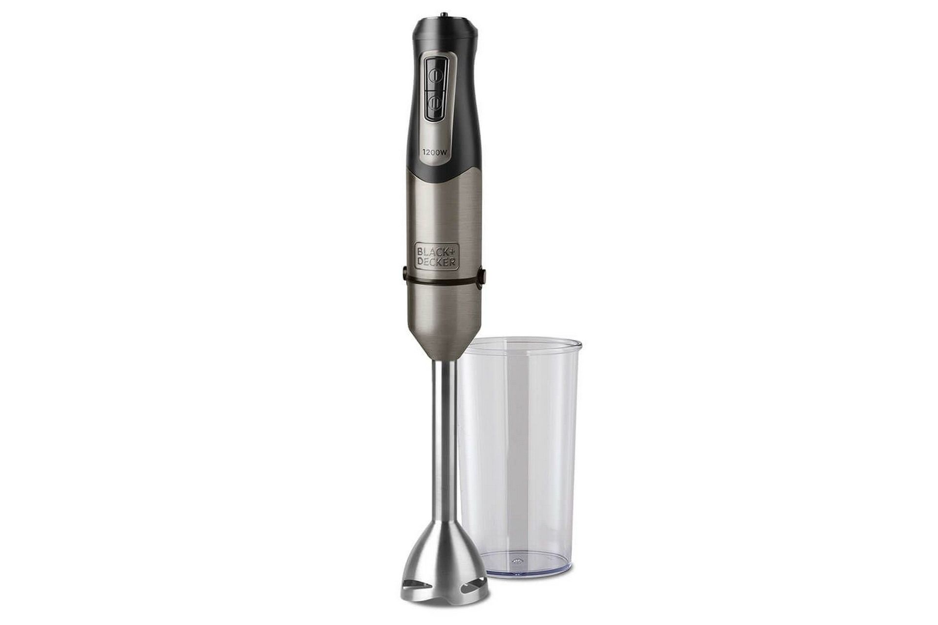 Stavmixer Black+Decker 1200W Borstad St&aring;l - Silver