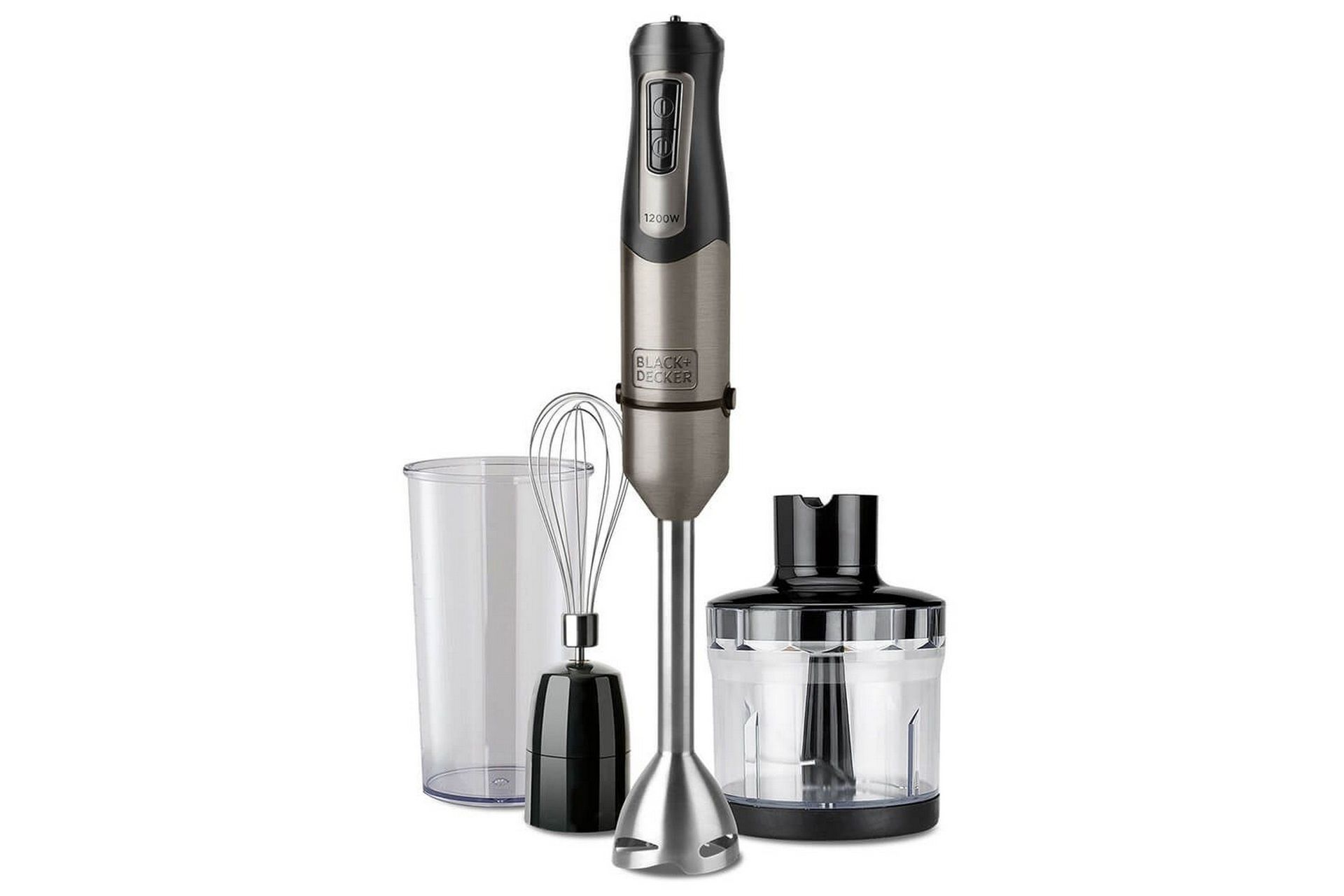 Stavmixerset Black+Decker Brushed 1200W - KolgråSvart