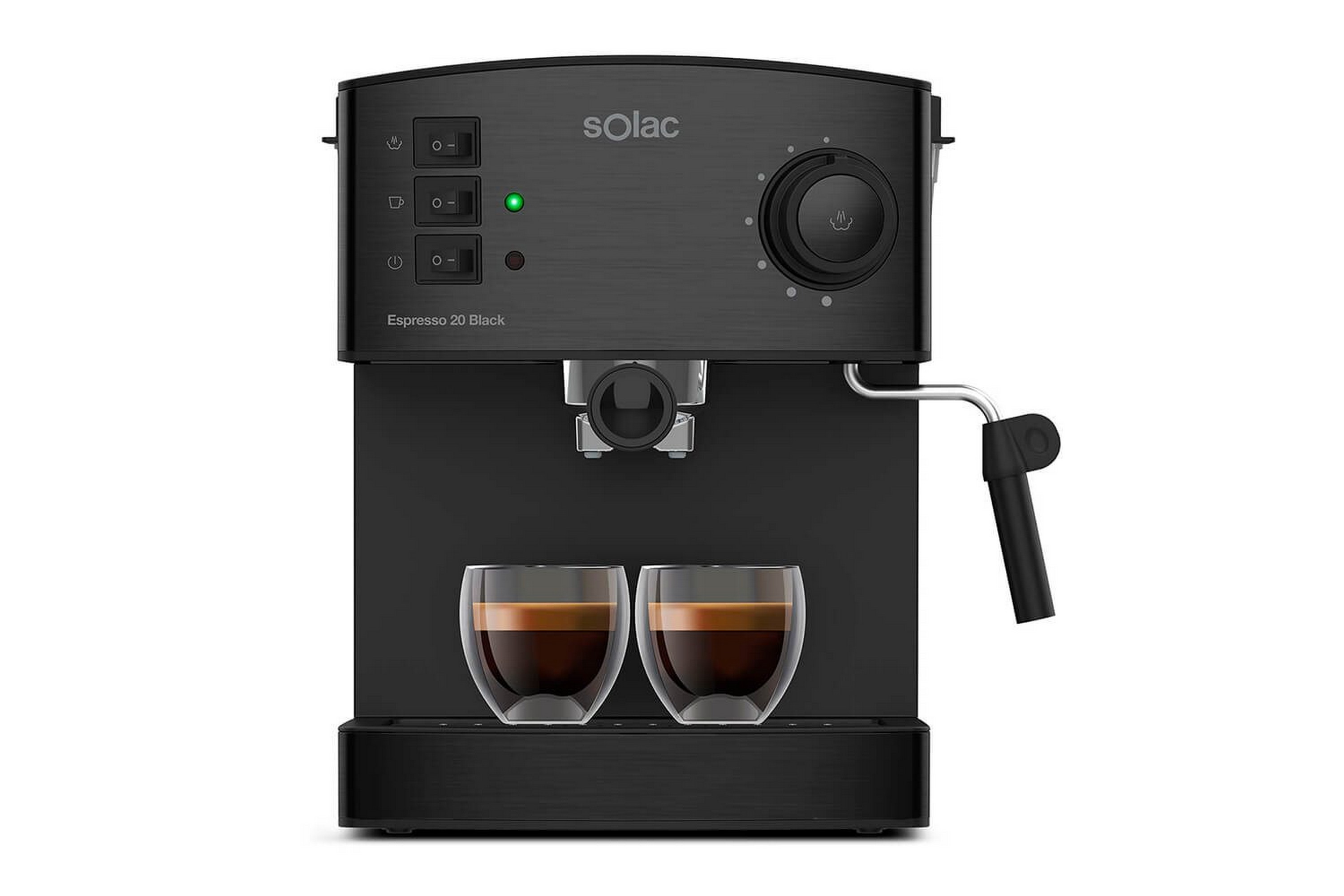 Espressomaskin Solac Taste Classic M80 Inox Svart Svart