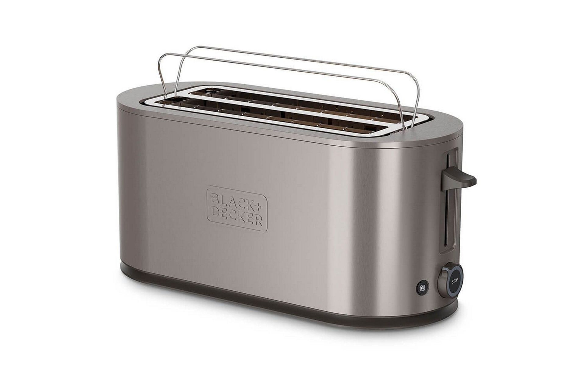 Brödrost Black+Decker 2 Fack Rostfritt Stål - Silver
