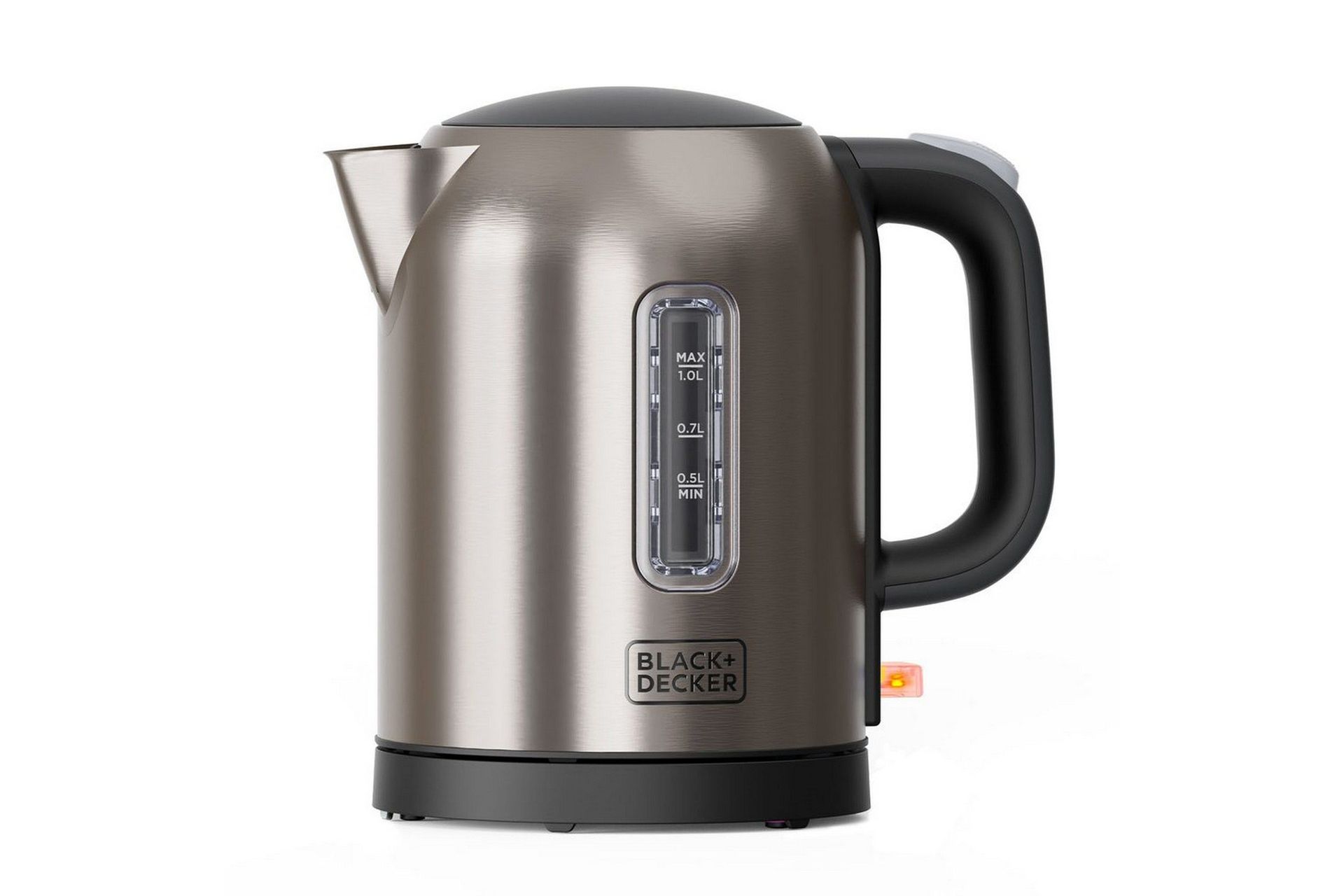 Vattenkokare Black+Decker 2200W 1L Borstat Stål - Silver