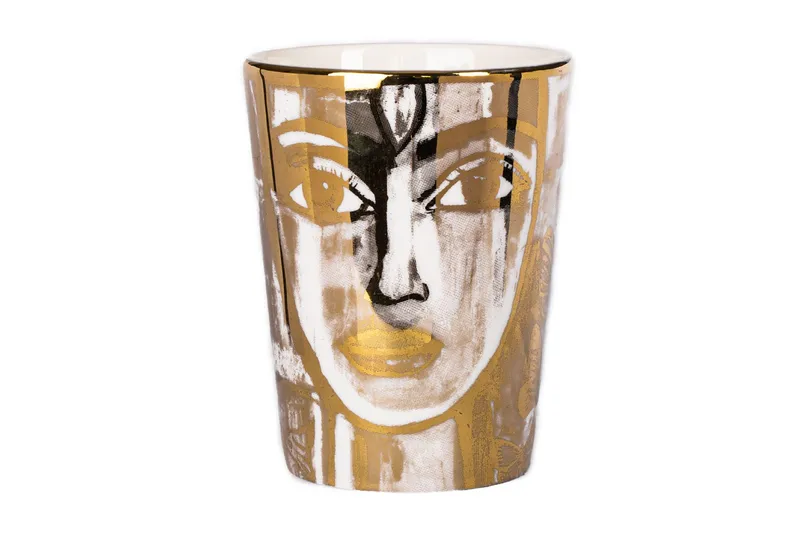 Butterfly Messenger Kaffekopp 35 cl, Guld