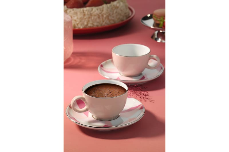 Kaffekopp Carlisle 4-delar - Flerfärgad - Kaffekopp & kaffemugg - Porslin
