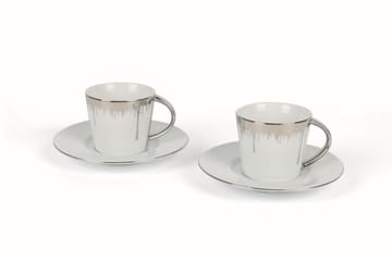 Kaffekopp Majrula 4-delar - Vit/Silver - Servering & matlagning - Muggar & koppar - Kaffekopp & kaffemugg