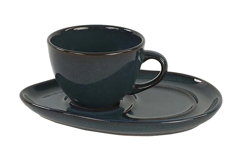 Kaffeservis 4-pack, Mörkblå