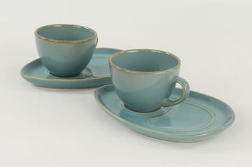 Kaffeservis 4-pack - Turkos - Servering & matlagning - Muggar & koppar - Kaffekopp & kaffemugg