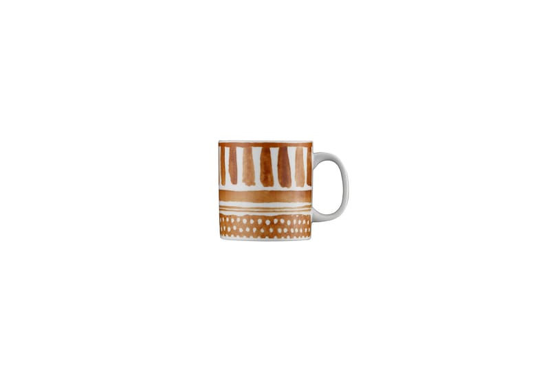 Kaffekopp Keng - Orange/Brun/Vit - Kaffekopp & kaffemugg - Porslin