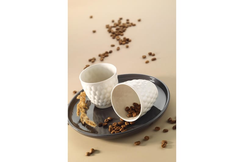 Kaffekopp Mahta 2-delar - Creme - Kaffekopp & kaffemugg - Porslin