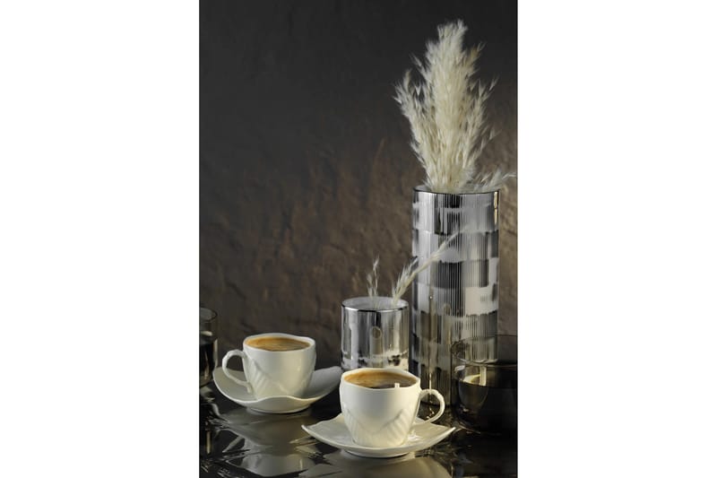 Kaffekopp Malkania 4-delar - Creme - Kaffekopp & kaffemugg - Porslin