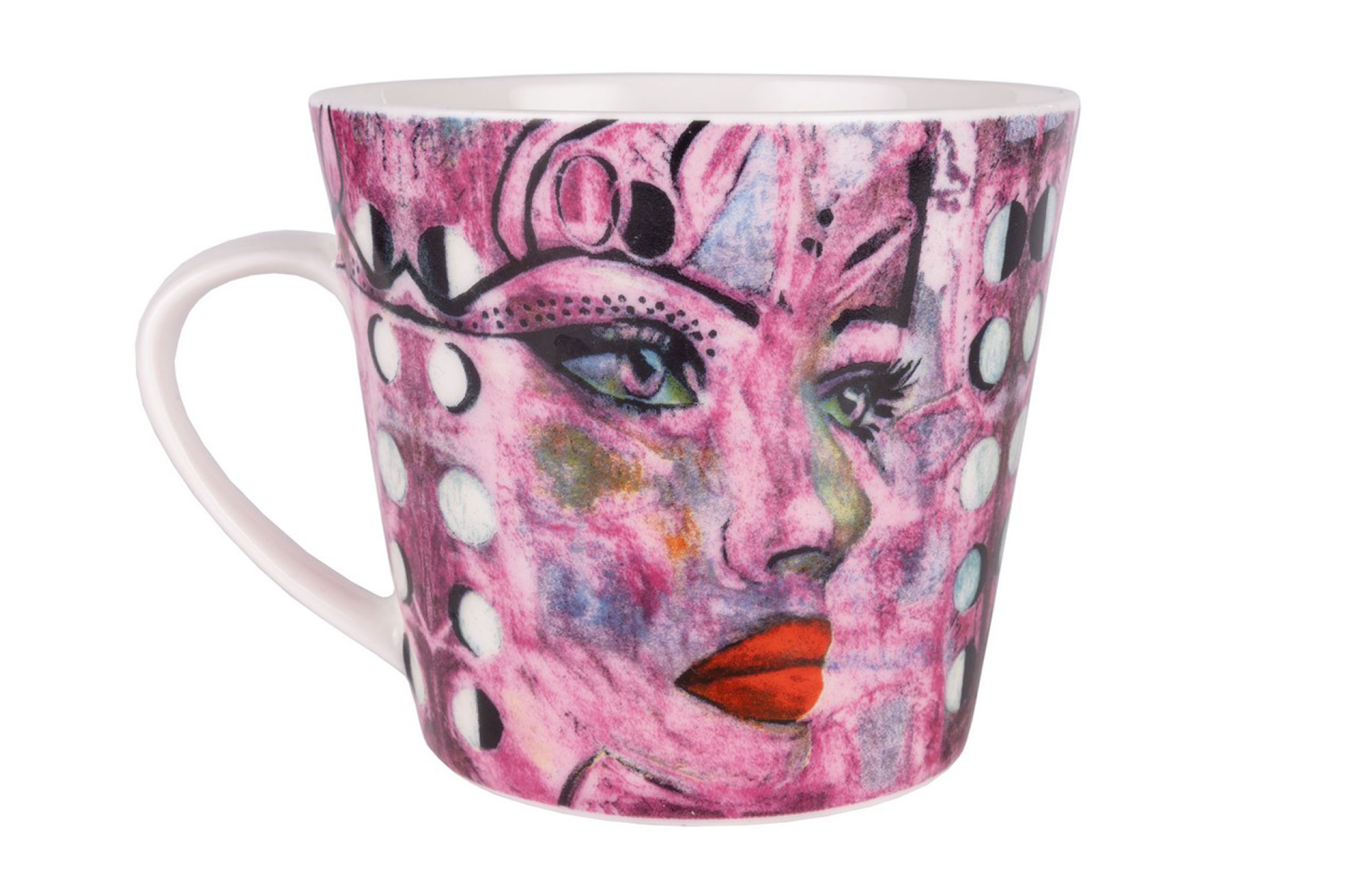 Moonlight Queen Kaffekopp Benporslin 40 cl Rosa