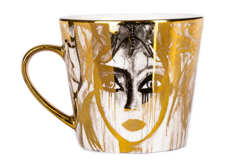 Slice of Life Kaffekopp 40 cl, Guld