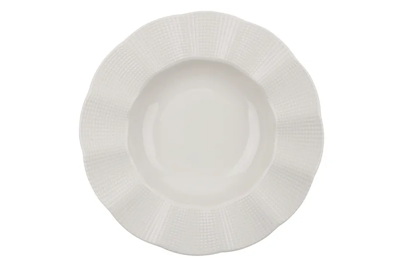 Adine Middagsservis 24 Delar Porslin - Creme - Servering & matlagning - Porslin