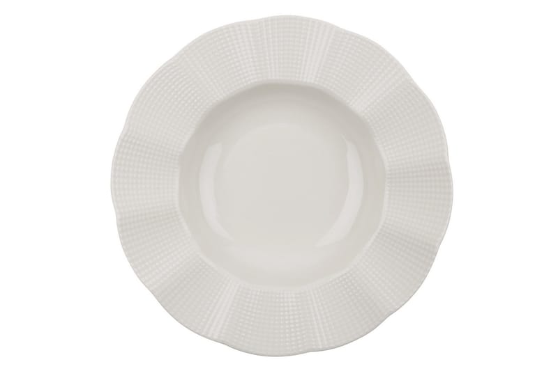 Adine Middagsservis 24 Delar Porslin - Creme - Servering & matlagning - Porslin