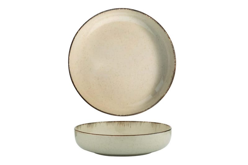 Tallriksset Adine 24 Delar - Porslin/Brun - Servering & matlagning - Porslin