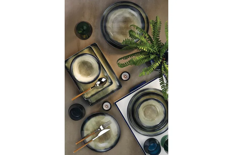 Adine Tallriksset 26 Delar - Porslin/Mörkblå - Servering & matlagning - Porslin