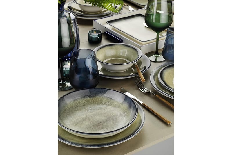 Adine Tallriksset 26 Delar - Porslin/Mörkblå - Servering & matlagning - Porslin