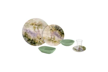 Frukostset (25 delar) Nylar 128 Flerfärgad - Multifärgad - Servering & matlagning - Porslin