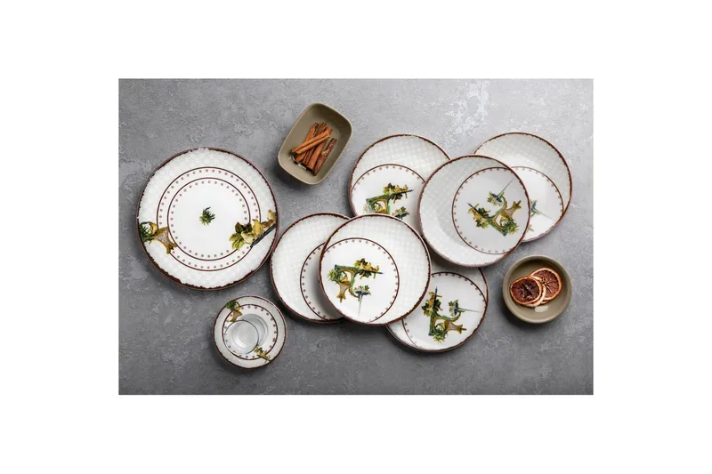 Frukostset (25 delar) Nylar 129 Flerfärgad - Multifärgad - Servering & matlagning - Porslin