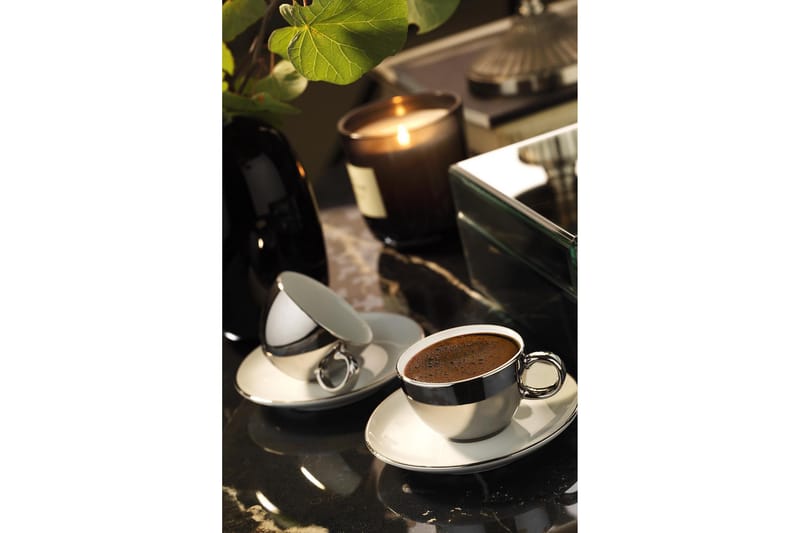 Kaffeservis 4-pack - Flerfärgad - Kaffekopp & kaffemugg - Porslin