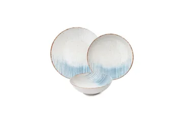 Middagset (24 delar) Syril Flerfärgad - Vit - Servering & matlagning - Porslin