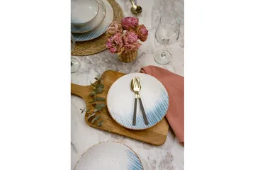 Middagset (24 delar) Syril Flerfärgad - Vit - Servering & matlagning - Porslin