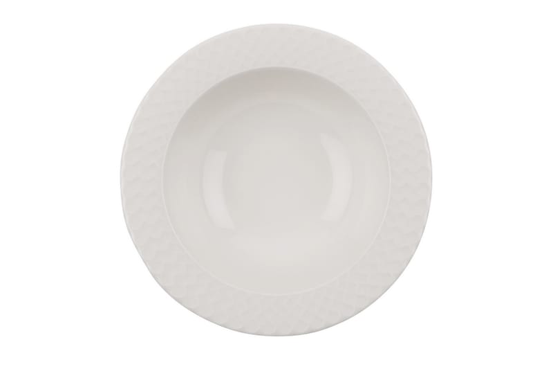 Middagsservis Adine 24 Delar Porslin - Vit - Servering & matlagning - Porslin